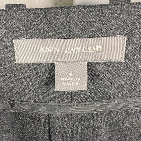 Ann Taylor Dress Pants‎ Grey Tailored Stretch Career Wear Sz 4 - Picture 5 of 13